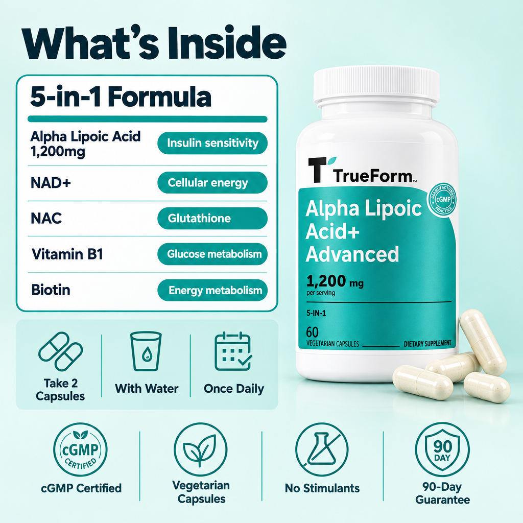 TrueForm Alpha Lipoic Acid+ Advanced - Blood Sugar Support